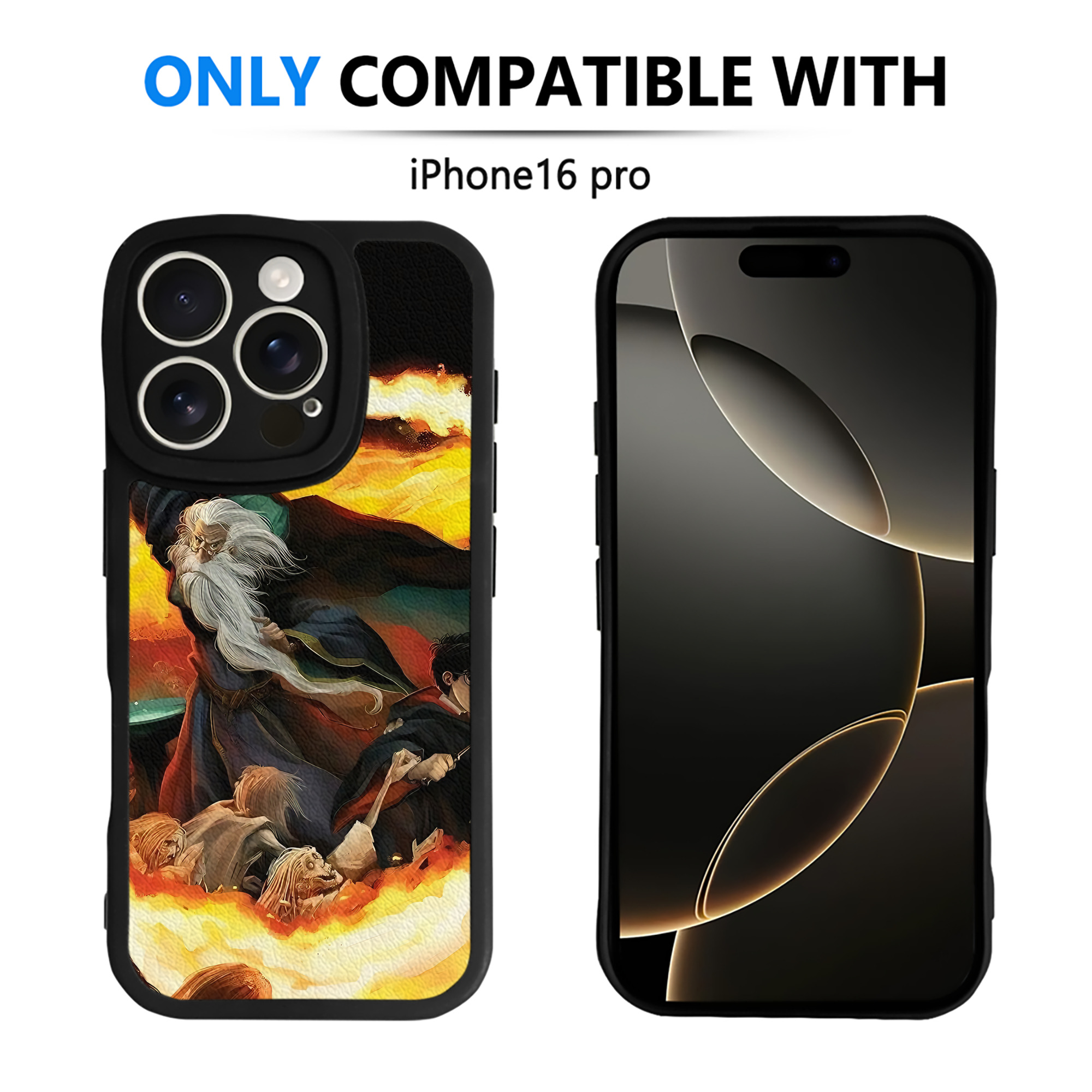 （画像用） Harry Potter ハリー・ポッターシリーズ 【iPhone 16シリーズ対応】シリコンスマホケース（レザー調） 材質：シリコン
